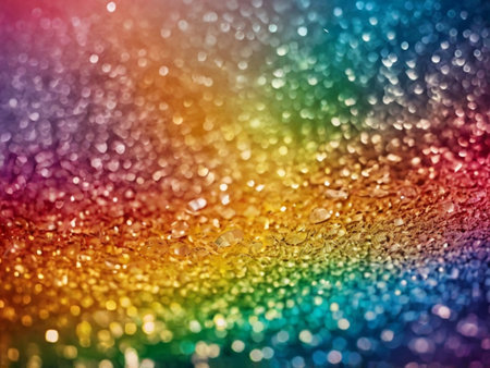 rainbow glitter texture Colorfull Blurred abstract background for birthday, anniversary, new year eve or Christmas.の素材