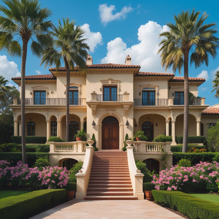 Beautiful villa in the tropics. Luxury house.の素材