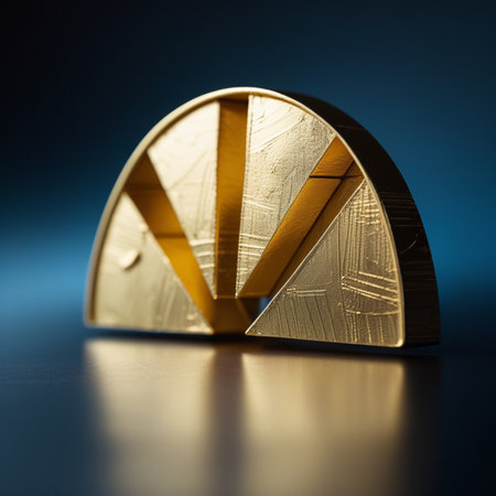 Gold coin on a dark blue background. 3d illustration. Macroの素材