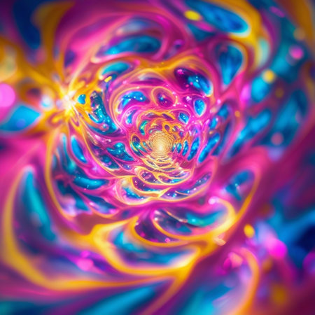 abstract fractal. Fractal art background for creative design. Decoration for wallpaper, desktop, poster, cover booklet. Print for clothes, t-shirt. creative illustration for designの素材