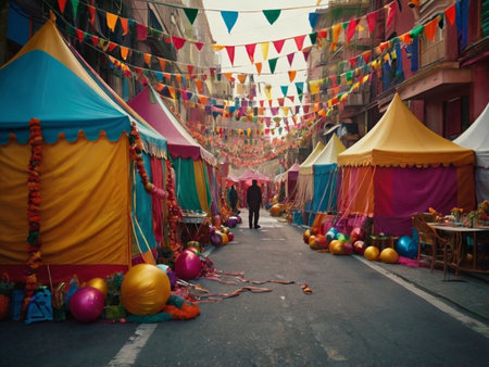 View of unknowns Nepali people walking between Durbar square and Thamel district in Kathmandu in the afternoonの素材
