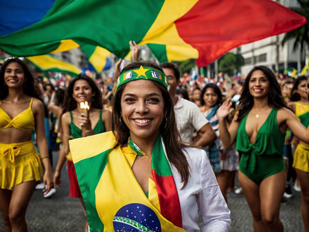 Unidentified people take part in the annual gay parade in Bangkok, Thailand.の素材