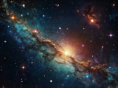 Nebula and galaxies in space. Elements of this image furnished by NASAの素材
