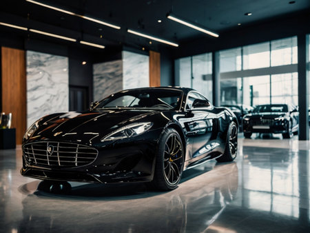 BMW i8 in the BMW Museum.の素材