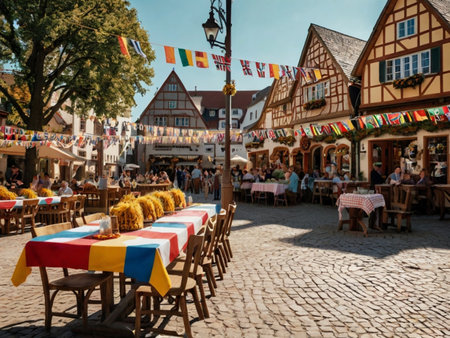 The old town of Wernigerode in Germanyの素材
