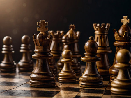 Chess board game concept of business ideas and competition and strategy ideasの素材