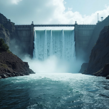 Niagara Falls, Ontario, Canada. Hydroelectric power station.の素材