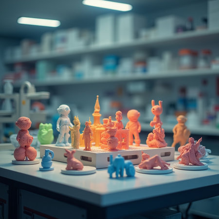 Plasticine figurines in a pharmacy drugstore, conceptual image.の素材