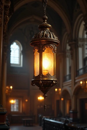 Lantern in the interior of St. Stephen's Basilicaの素材