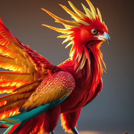 Red parrot in the nature habitat. Wildlife scene from Africa.の素材