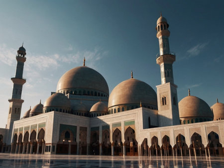 Sheikh Zayed Grand Mosque in Abu Dhabi, United Arab Emiratesの素材