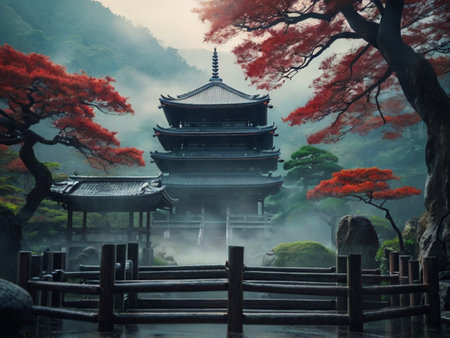 Kiyomizu-dera Temple in Kyoto, Japan.の素材
