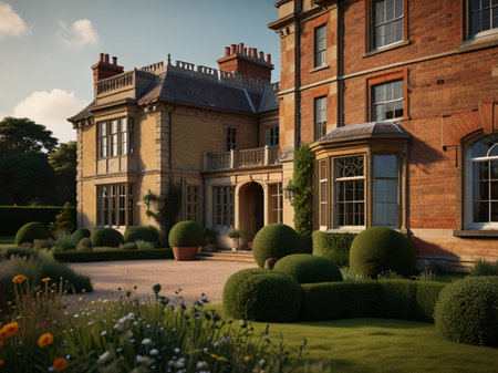 Luxury mansion in London.の素材