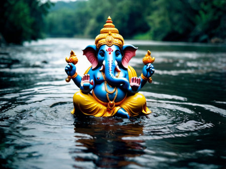 Ganesha The Lord Of Wisdom. Hindu God Ganeshaの素材