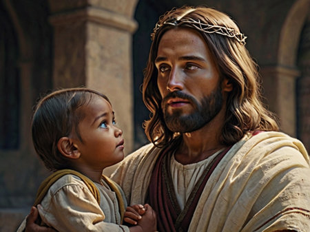 Jesus and Childの素材