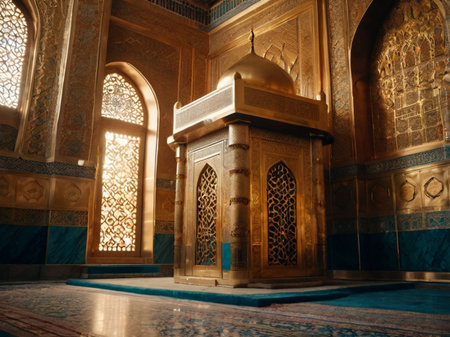 Mausoleum of Mohammed V in Rabat, Morocco.の素材