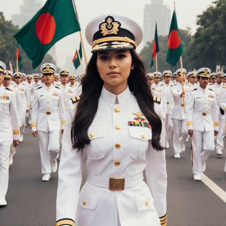 Military parade in Bangkok.の素材