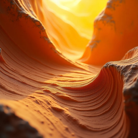 Detail of Wave in Antelope Canyon, Page, Arizona, USAの素材