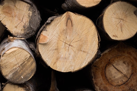 tree trunk in the forest background