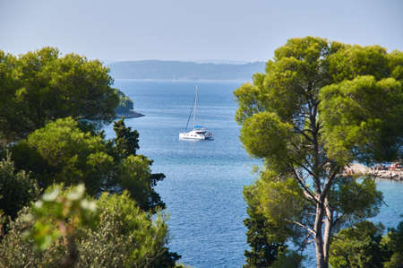 Beautiful city of Split in Croatiaの写真素材