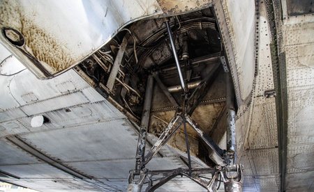landing gear of the old aircraft
