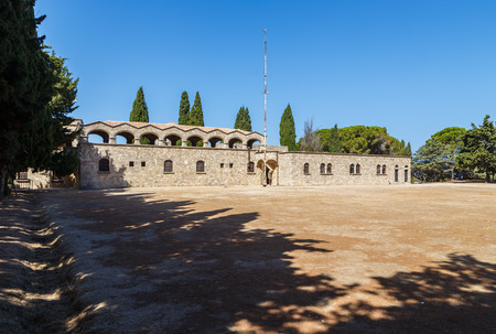 Filerimos Monastery in Rhodes Island built by Knights of Saint John, Greeceの写真素材