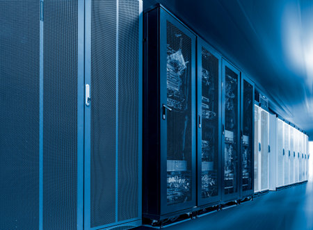Server internet datacenter room, network, technology concept background, Data center is the server...