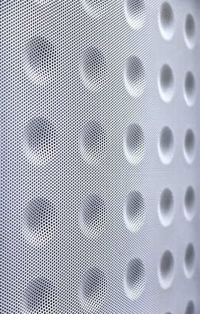 Server white metal air grill pattern texture abstract for background. Depth of field blur