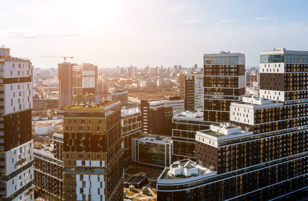 urban cityscape scene , development and real estate business concept