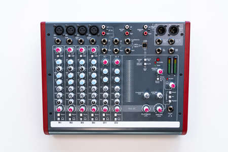 mixing equipment, mixer panel top viewの写真素材