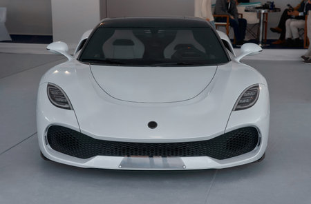 Monaco, Monte Carlo, 28 September 2022 - Deus Vayanne Electric Hypercar on exhibition of exclusive...