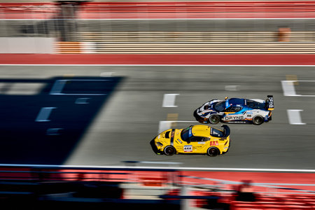 UAE, Dubai, 18 January 2026: 24h series racing supercars on the circuit, Battle of the teams, long...
