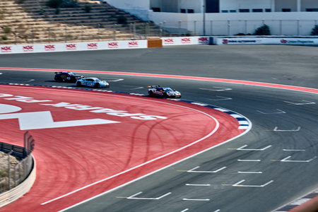 UAE, Dubai, 18 January 2026: 24h series racing supercars on the circuit, Battle of the teams, long...