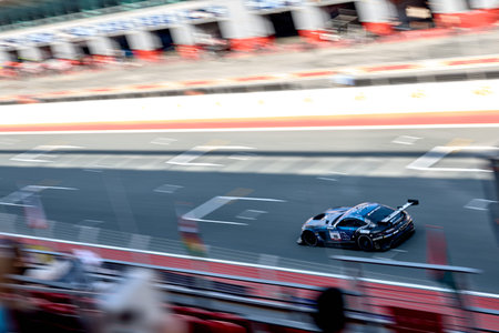 UAE, Dubai, 18 January 2026: 24h series racing supercars on the circuit, Battle of the teams, long...