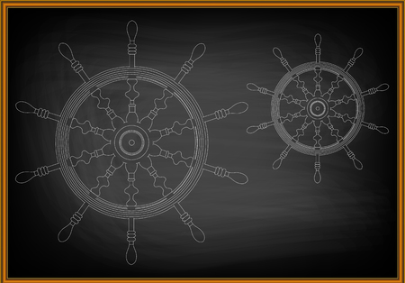 3d model of the wheel on a black background. Drawing Vector illustration.のイラスト素材