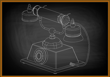 3d model of phone on a dark background.のイラスト素材