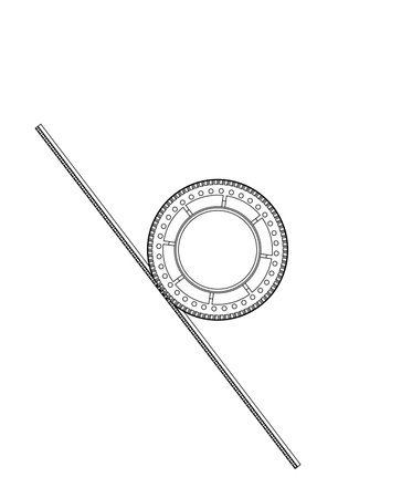 3d model of gears on a white background