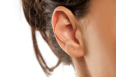 Closeup of woman's ear