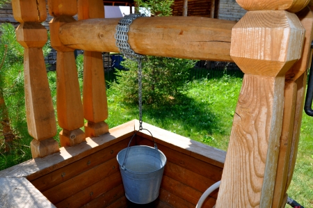 The village wellの写真素材