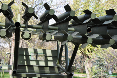 Elements of a KATYUSHA rocket artillery combat vehicle model year 1941