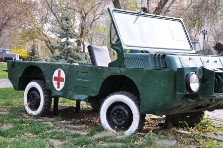 Sanitary military vehicle transporter LUAZ967Mのeditorial素材