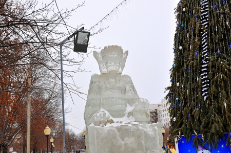 Ice shapes new yearの写真素材