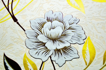 Floral wallpaperの写真素材