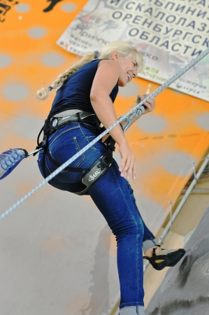 Competitions in rock climbingのeditorial素材
