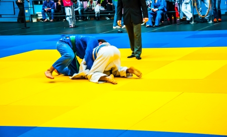 Competitions on Judo among Juniorsのeditorial素材