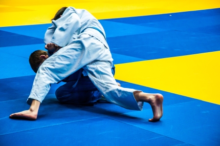 Competitions on Judo among Juniorsのeditorial素材