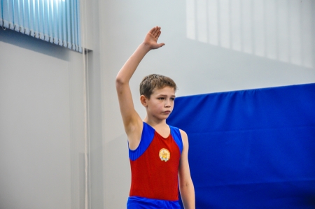 Competitions on the jumps on trampolineのeditorial素材