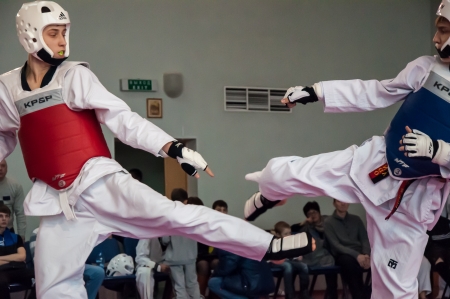 Taekwondo is a Korean martial artのeditorial素材