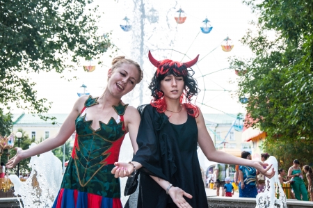 Dress up on Ivan Kupala day celebrationのeditorial素材