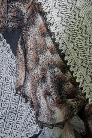 Down products of the city of Orenburg, Southern Ural, Russiaの写真素材